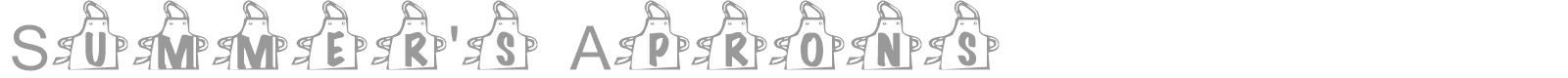 Summer's Aprons font preview